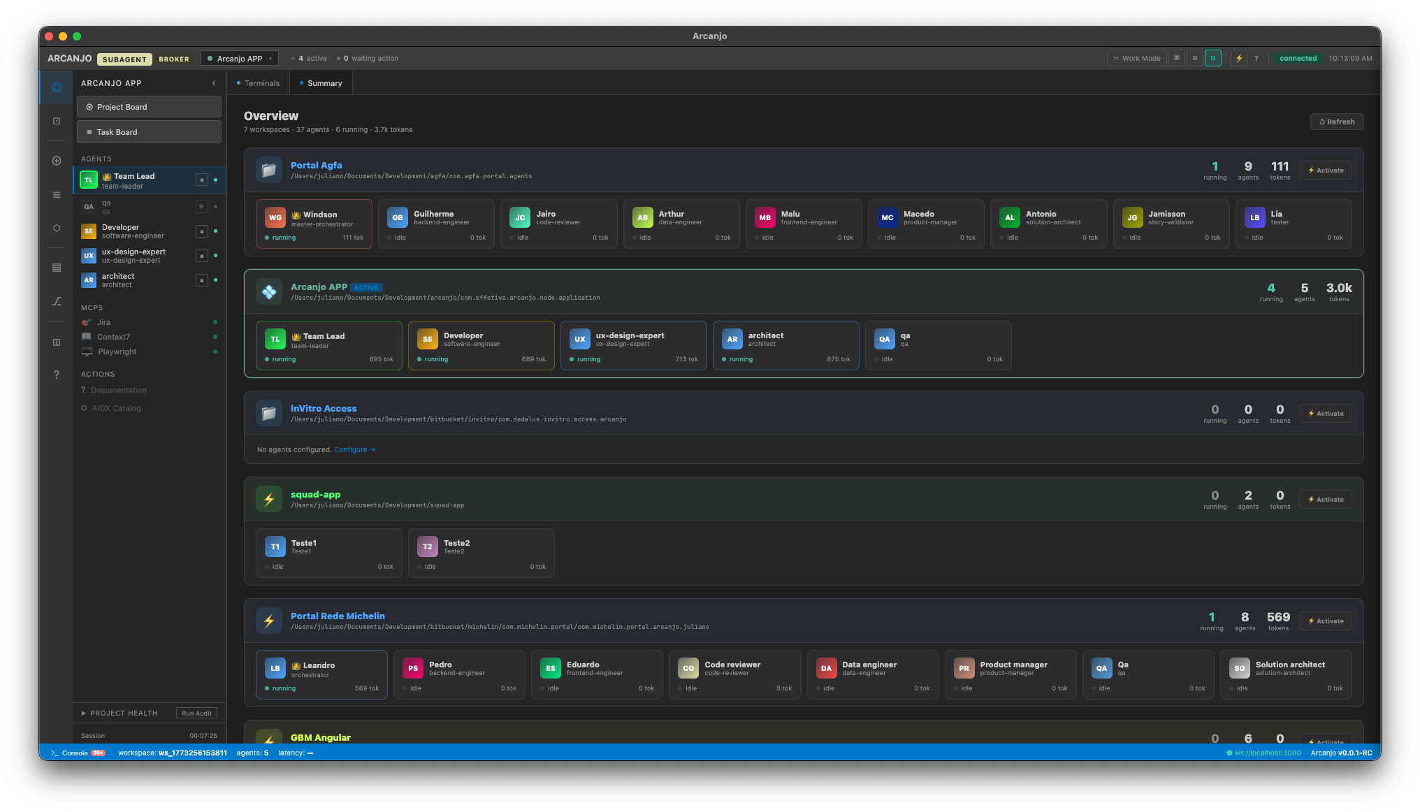 Multi-Project Overview