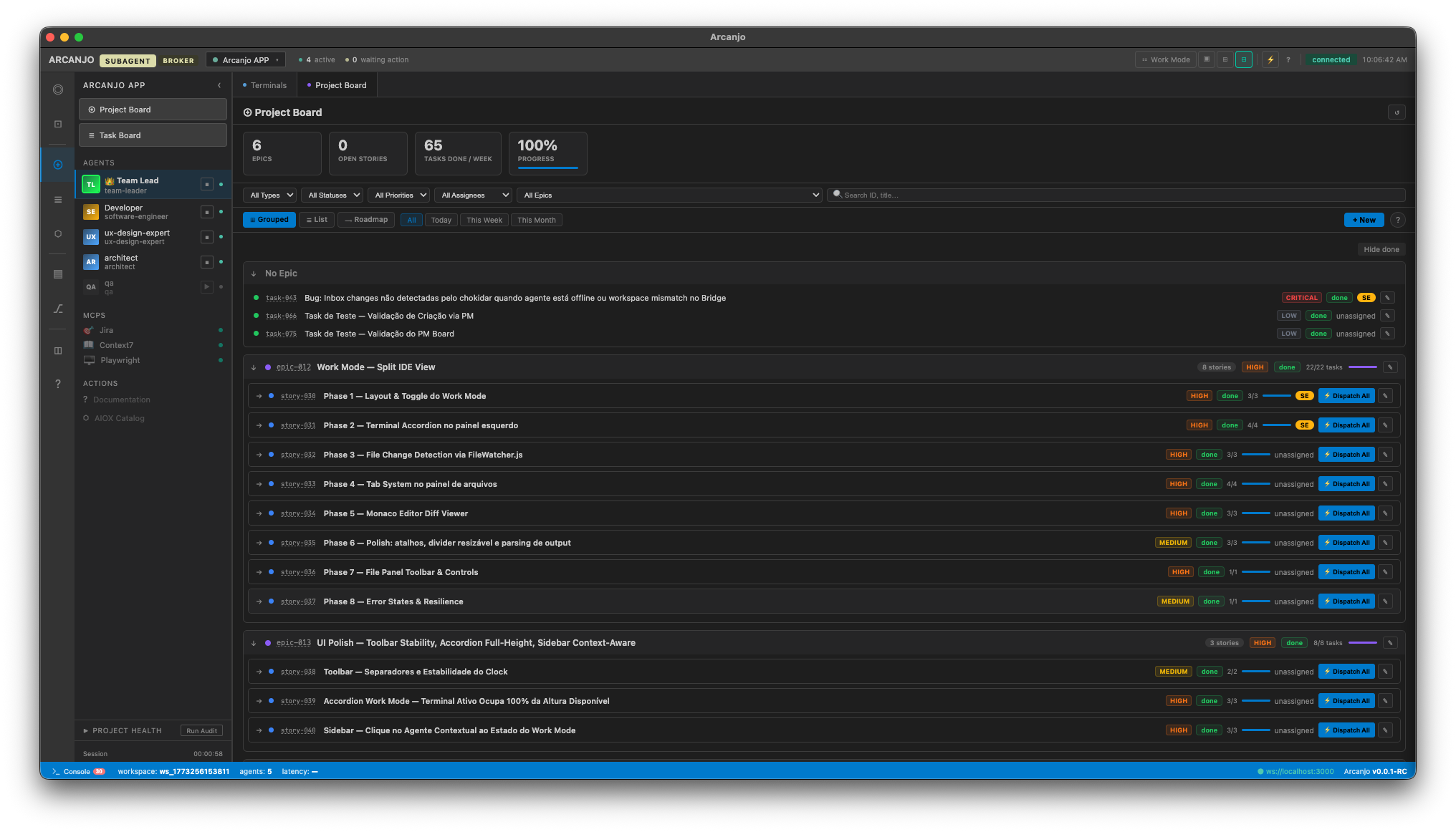 Integrated Development Workflow